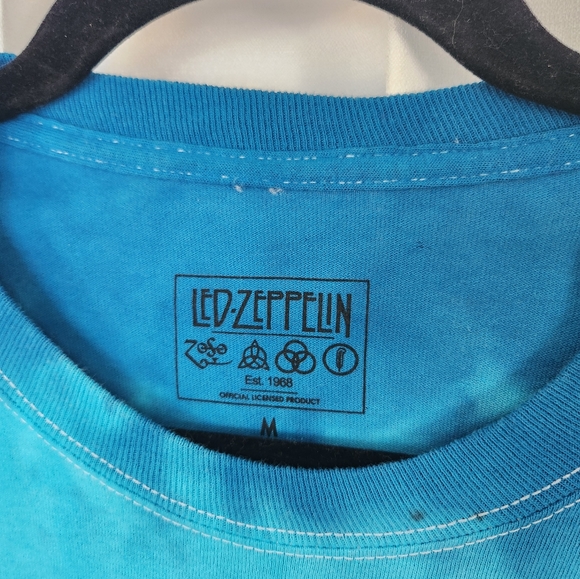 Led Zeppelin 1975 Tour Tie dye Long Sleeve Tee - Picture 3 of 6